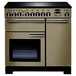 Rangemaster Professional Deluxe 90 Induction Hob Range Cooker Cream